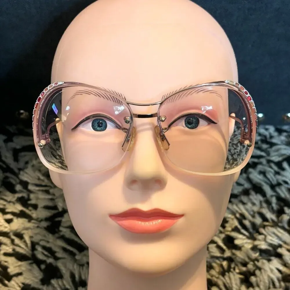VTG TURA Half Rim Glasses Frames 70s 80s Made in Japan